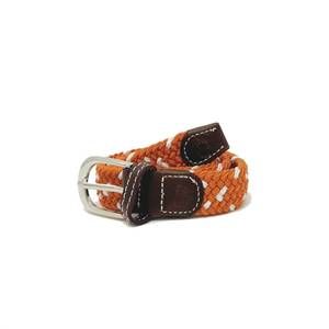 NEW SMALL SHOP boy's lil' austin herringbone woven stretch belt in orange